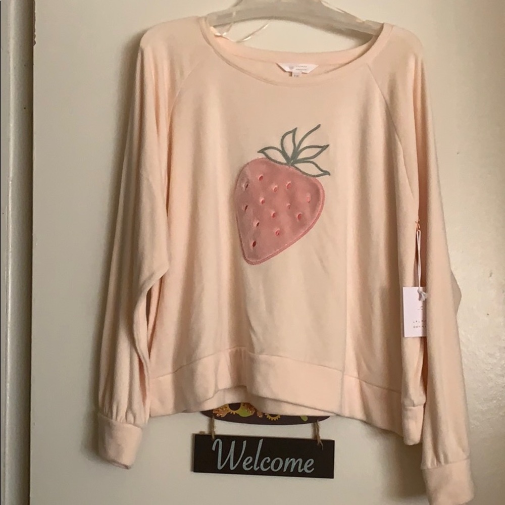 Lauren Conrad strawberry sweater